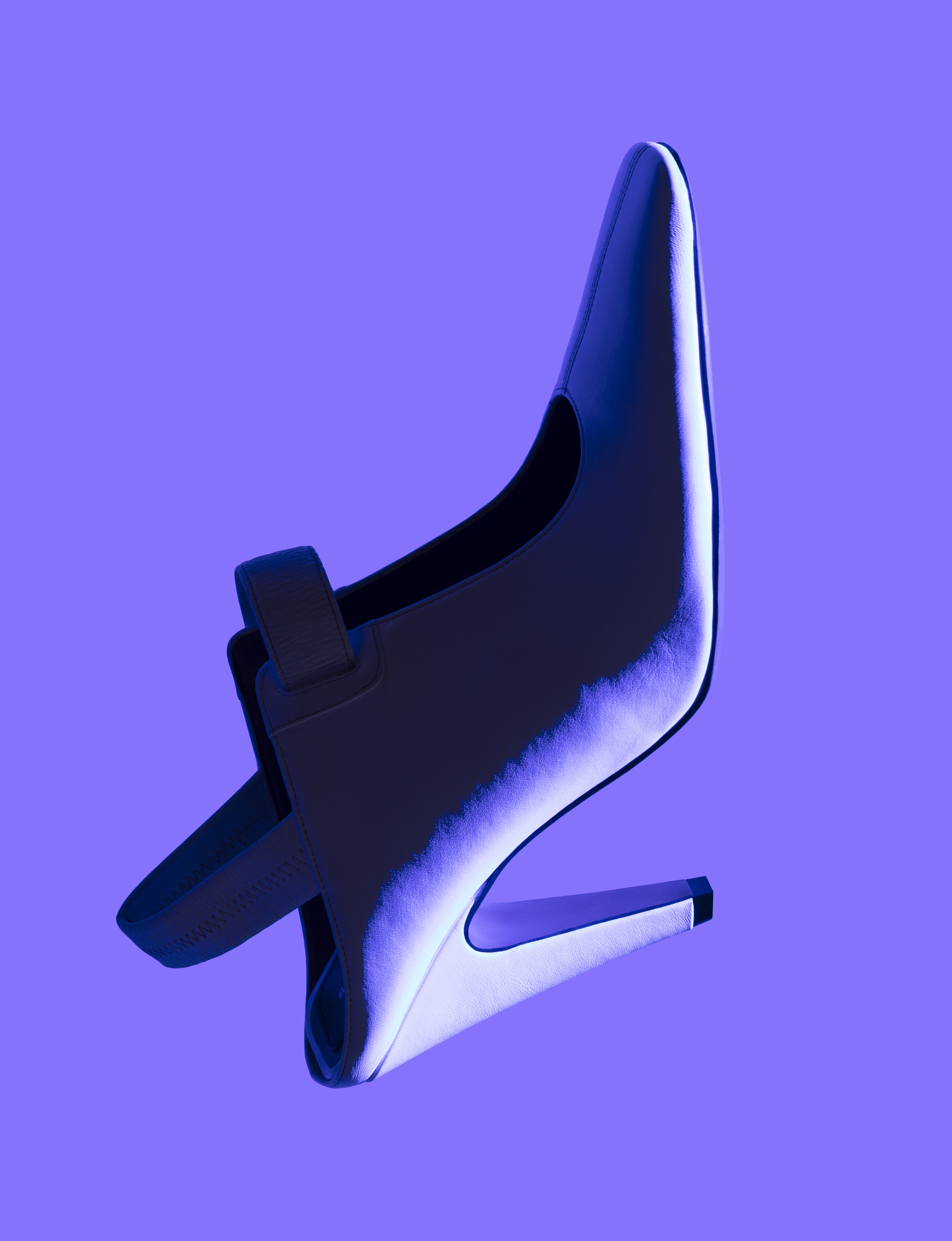 Stella McCartney heel under violet wash